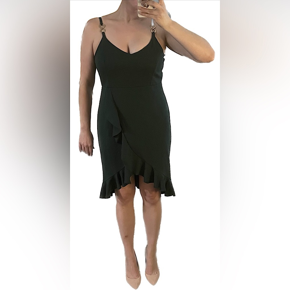 Deep Forest Green Cocktail Dress